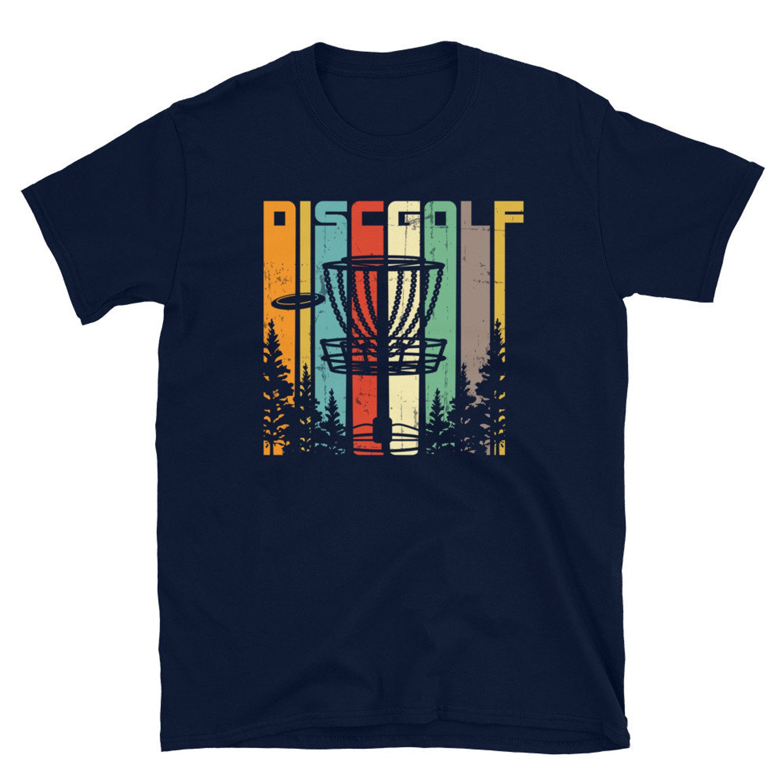 Retro Style Disc Golf Tshirt Disc Golfer Shirt Frisbee Golf Etsy