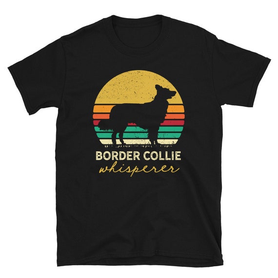 Retro Border Collie Shirt - Border Collie Gifts for Women or