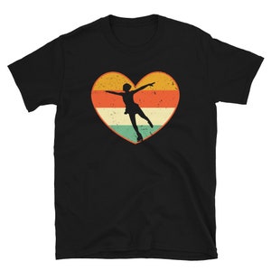 Love Ice Skating Heart Shirt, Ice Skater Shirt, Figure Skater Shirt, Figure Skating Shirt, Iceskating Tshirt, Ice Skating T Shirt Gift