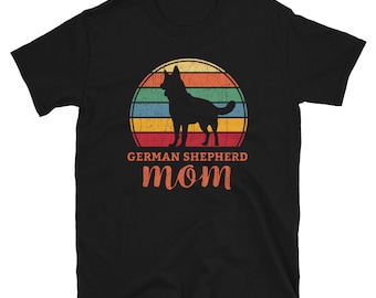 German Shepherd Mom Tshirt German Shepherd Dog Shirt Retro Dog Mom Shirt Retro German Shepherd Dog Shirt Retro Dog Mom T Shirt Gift