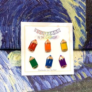 Colored Pencil Earrings