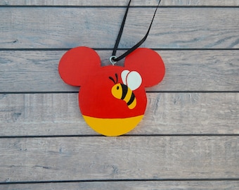 Pooh Wooden Ornament with Free Customization