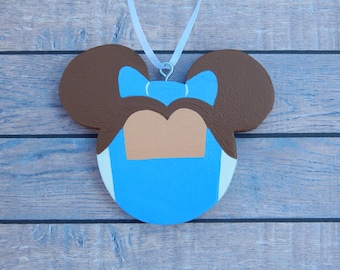 Belle Wooden Ornament with Free Customization