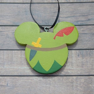 Peter Pan Wooden Ornament with Free Customization image 1