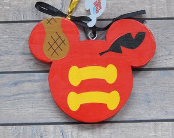 Timothy Mouse Wooden Ornament with Free Customization