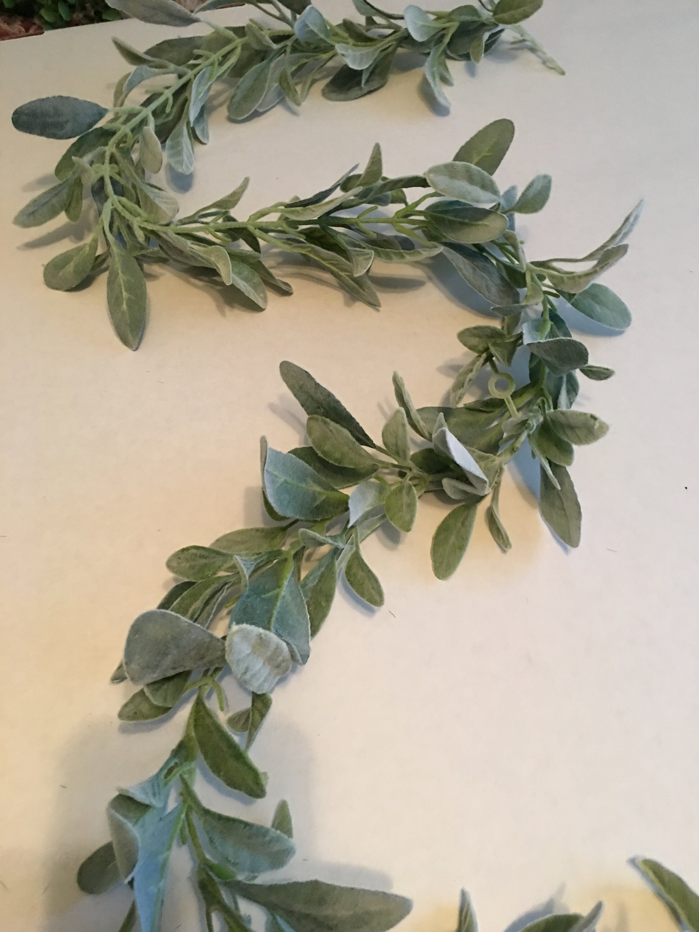 Lambs ear garland Eucalyptus Wedding Garland Centerpiece Etsy