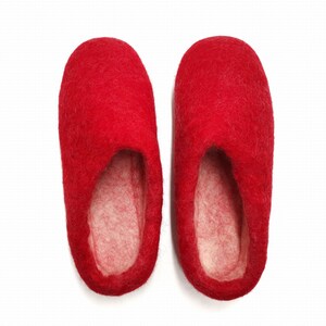 Felt slippers with a rubber sole. Feltiness woolen slippers image 3