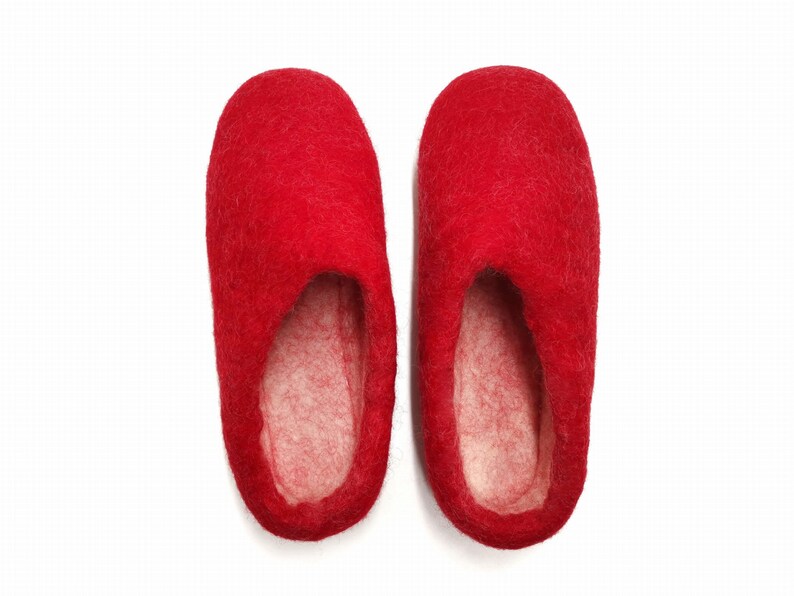 Felt slippers with a rubber sole. Feltiness woolen slippers image 3