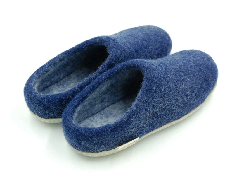 Felt Slippers with rubber sole handmade 100% Wool Feltiness 画像 2