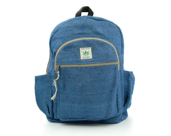 Natural backpack hand-made in Nepal / urban / school / tourist - Summer Orange