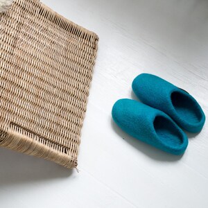 Pantoufles en feutre, Chaussons en laine 100% Feltiness image 4