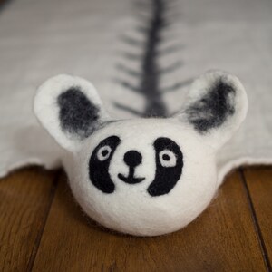 Wool mat Panda