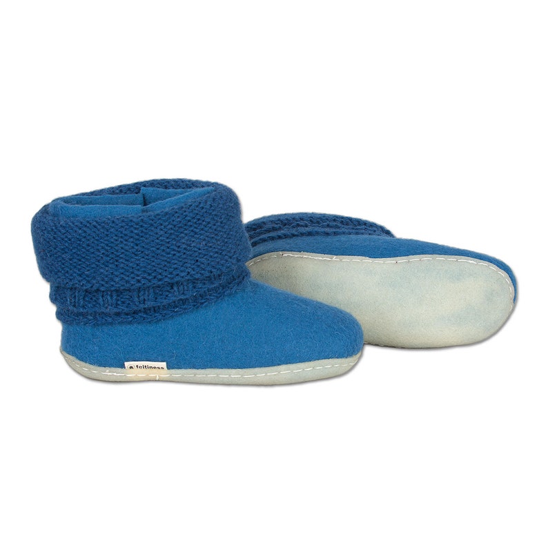 Felt Slippers With Rubber Sole Handmade 100 Wool Feltiness Etsy