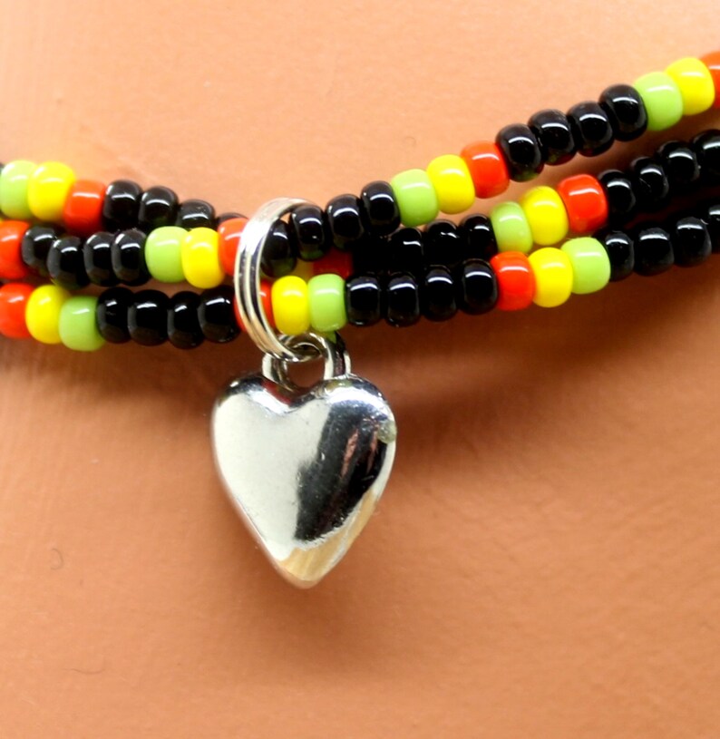 Anklets Rasta Rasta Anklet - Rasta Elastic Stretch Anklet - Rasta Multi Strand Anklet ...