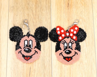 Mickey Charm - Minnie Charm - Mickey and Minnie Charm Clips