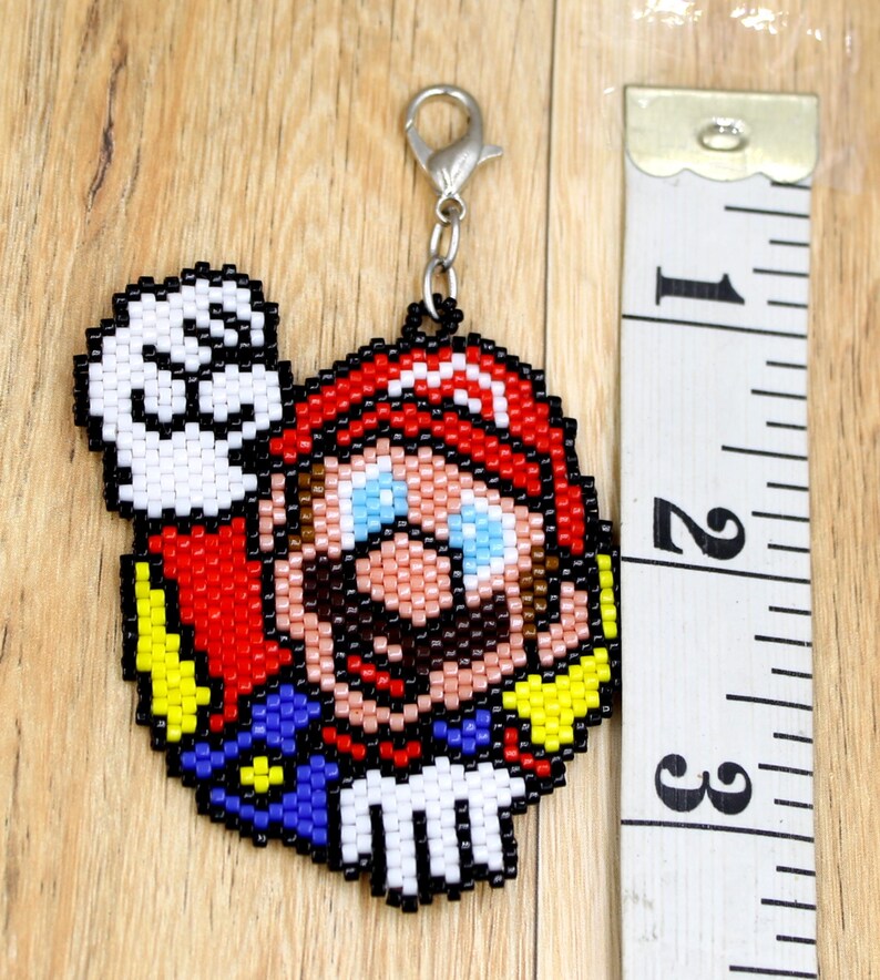 Super Mario Charm Clip, Nintendo Charm, Mario Key Tag - Etsy