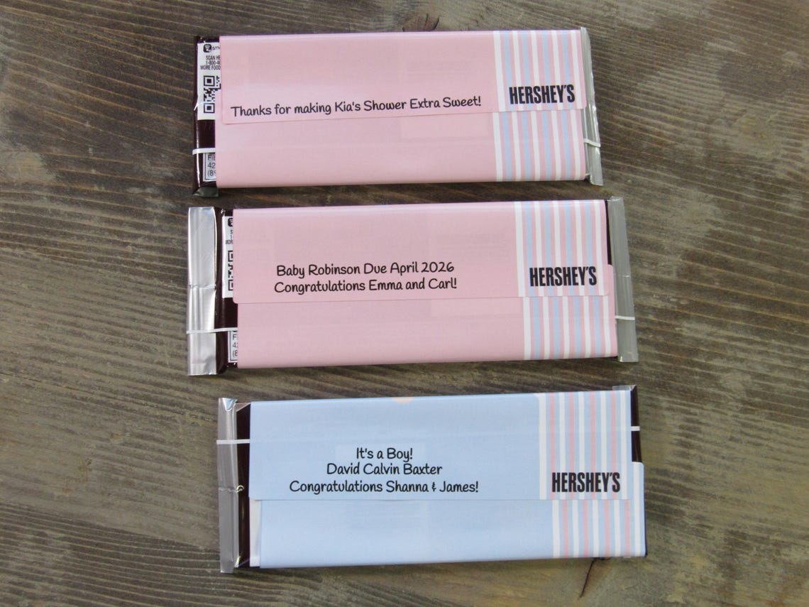 Chocolate Bar Baby DIY Shower Favors - Sleeping Newborn Infant Look ...