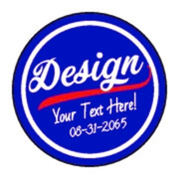 Design Your Own York Inspired Sticker Logo - 72 1.5" Round Circles - Great for Favors - Add Your Own Text - Chocolate Peppermint Patty Candy