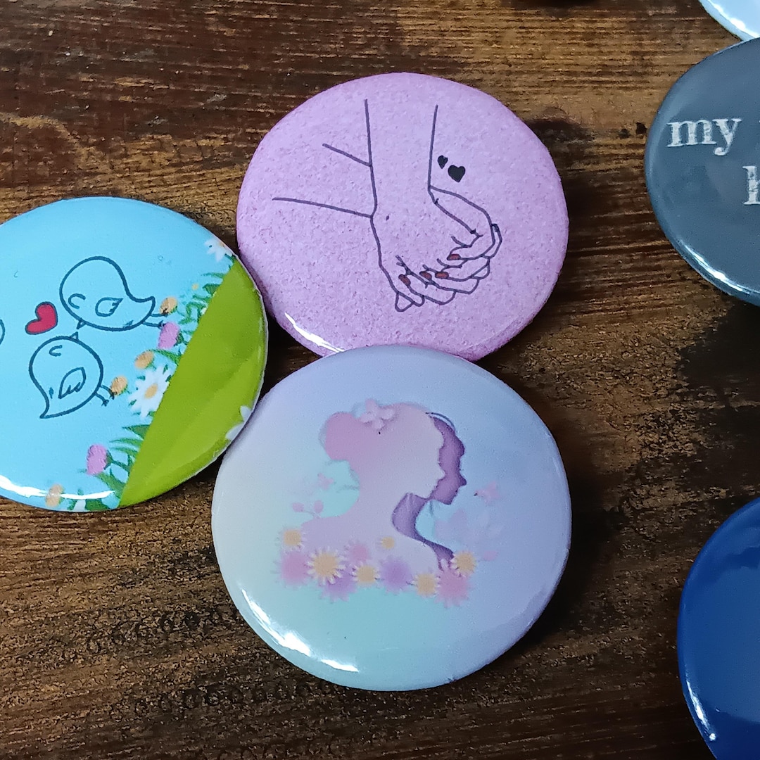 Pin Buttons Backpack Novelty Pinback Buttons - Mix & Match 1.25