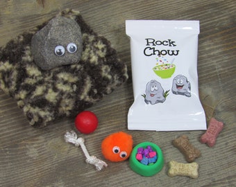 Rescue a Rock! Adopt an Abandoned MN Mine Stone -Comes w Food, Toys and Pet Bed -Great Novelty Gag Gift for Miner, Geologist or Just For Fun