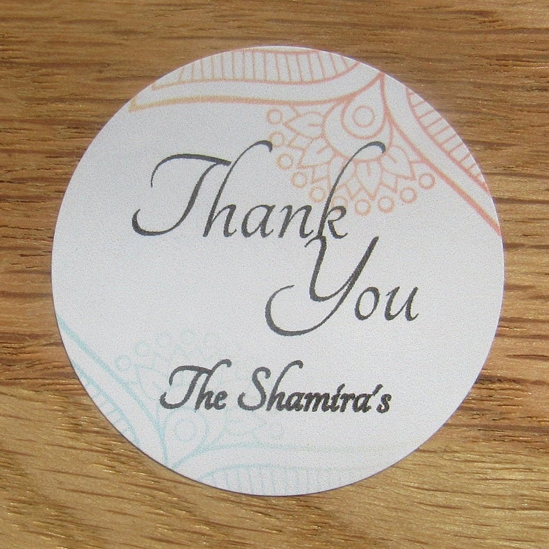 Thank You Personalised Business Name Stickers Envelope Seals Your Logo Labels