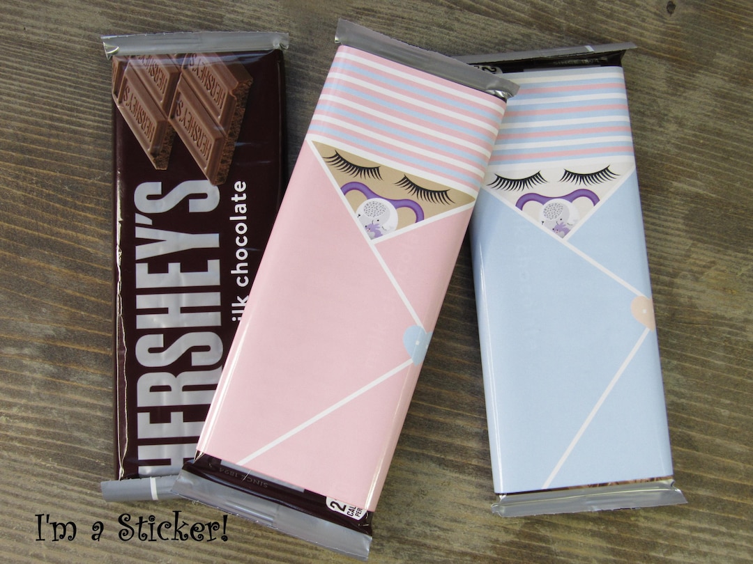 Chocolate Bar Baby DIY Shower Favors - Sleeping Newborn Infant Look ...