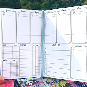2025 Symptom Journal, Annual Chronic Illness Pain Diary Log for Spoonies, Customizable