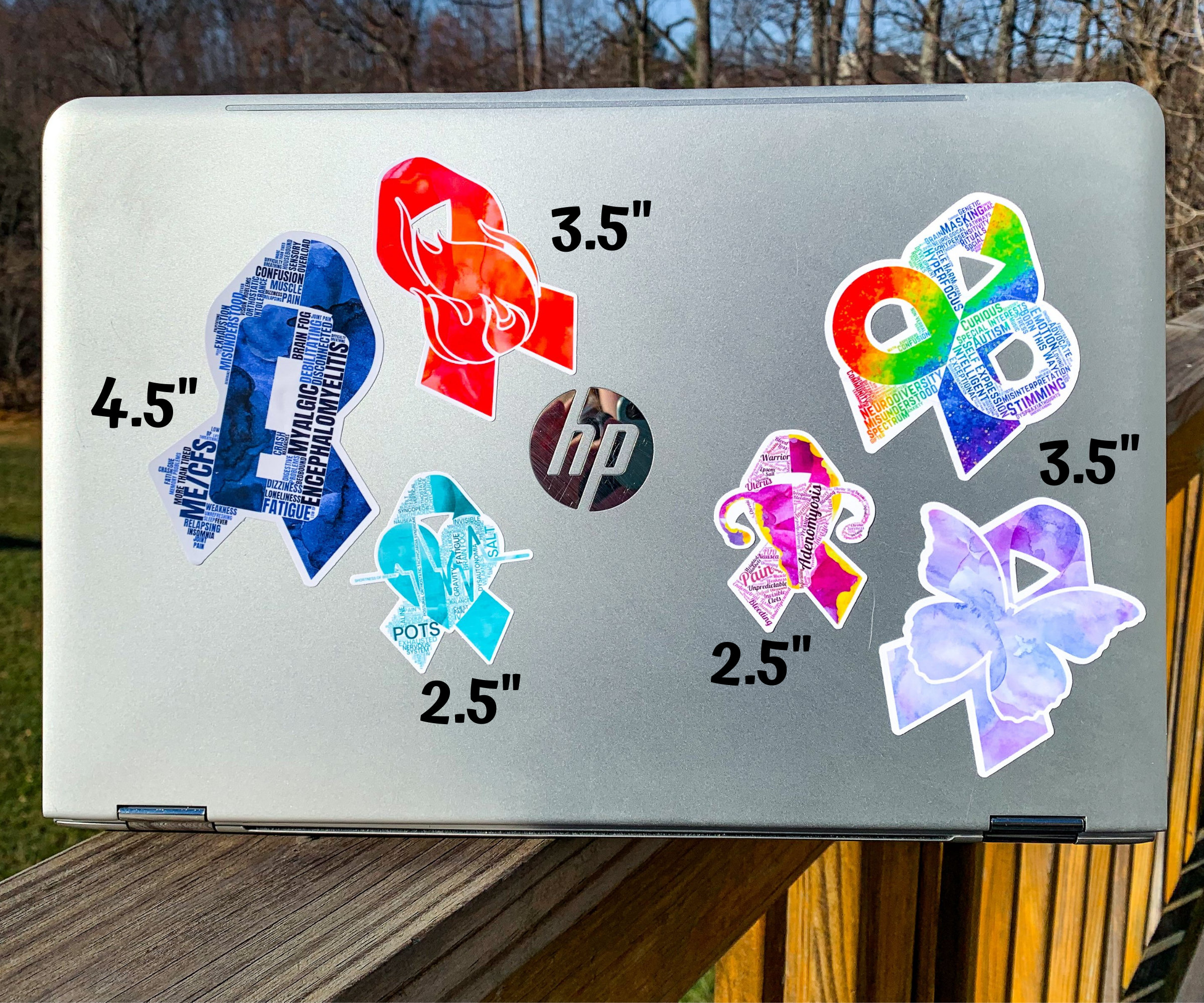 HSD Sticker, Hypermobile Spectrum Disorder Awareness Ribbon Zebra Word ...