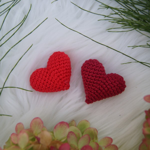 Crochet instructions in PDF format, heart, German & English.