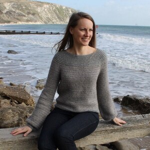 Pebble Jumper sweater crochet pattern