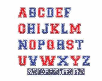 Download varsity font svg, varsity numbers, sports font svg, college, birthday party, png, dxf, eps, jpeg ...