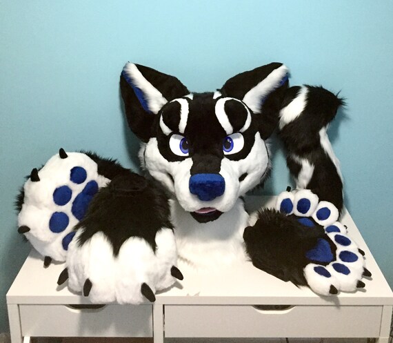 Wolf Fursuit FULL Partial Head hands tail and feet | Etsy