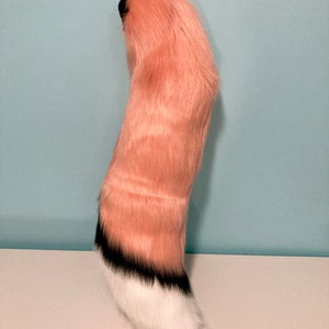 Fox Fursuit Tail (Pink and White)