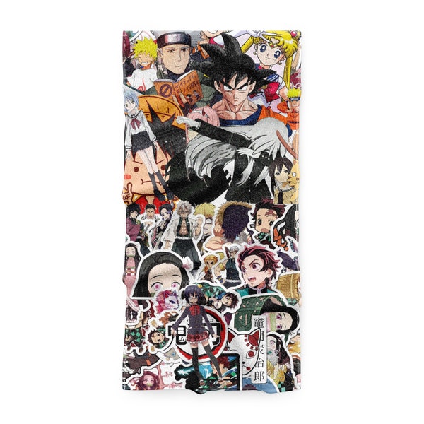 One Piece Anime Beach Towel Etsy UK