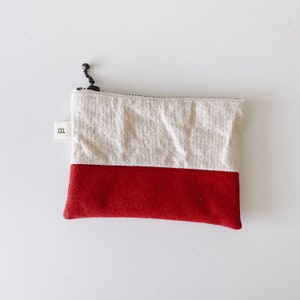 small essentials pouch // colour block