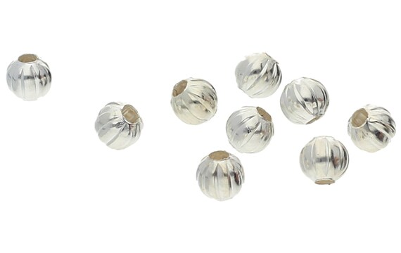 10 Stück #A21631 gewellt 10mm Silber Schmuck Scheiben