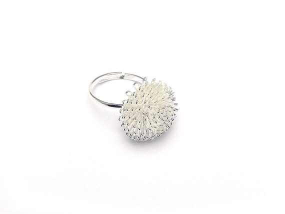 Ringrohling Fingerring Igel 20mm Silber #U103//3