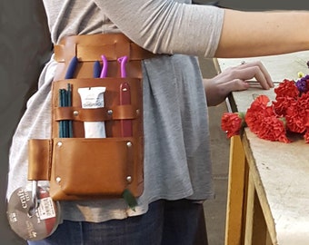 Leather Florist Tool Belt, Garden Tool Bag, Posh La Fleur