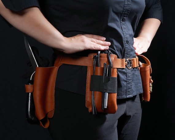 Leather Garden Tool Belt, Florist Tool Organizer