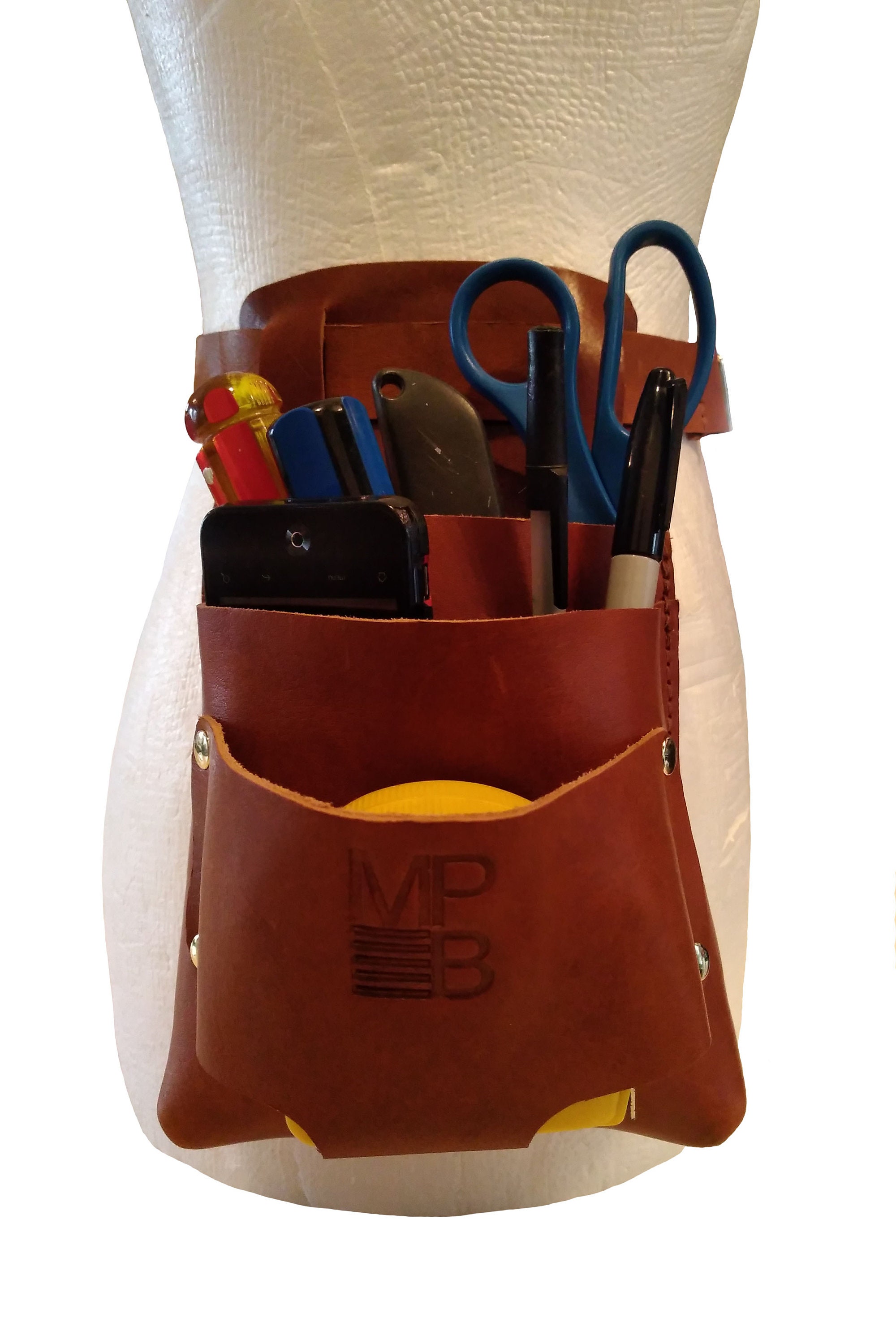 Interior Designer's Leather Tool Belt in Brown Leather Etsy