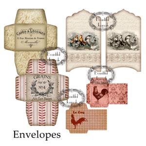 French Country Digital Journal Backgrounds Kit Junk Journals France Junk Journal Kit Printable Journal DIY instant download image 3