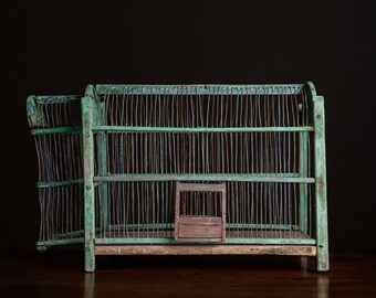 Victorian bird cage, ultra time worn, 19th century bird cage