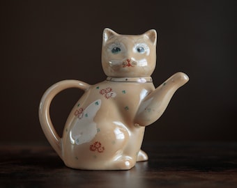 ヴィンテージのモーブ色のトーストラック、手作りのスタジオ陶器