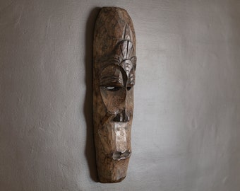 Tenture Murale Bohème En Vieux Bois - Motif Mains, Fait Main - Décoration Nature (95x24cm)