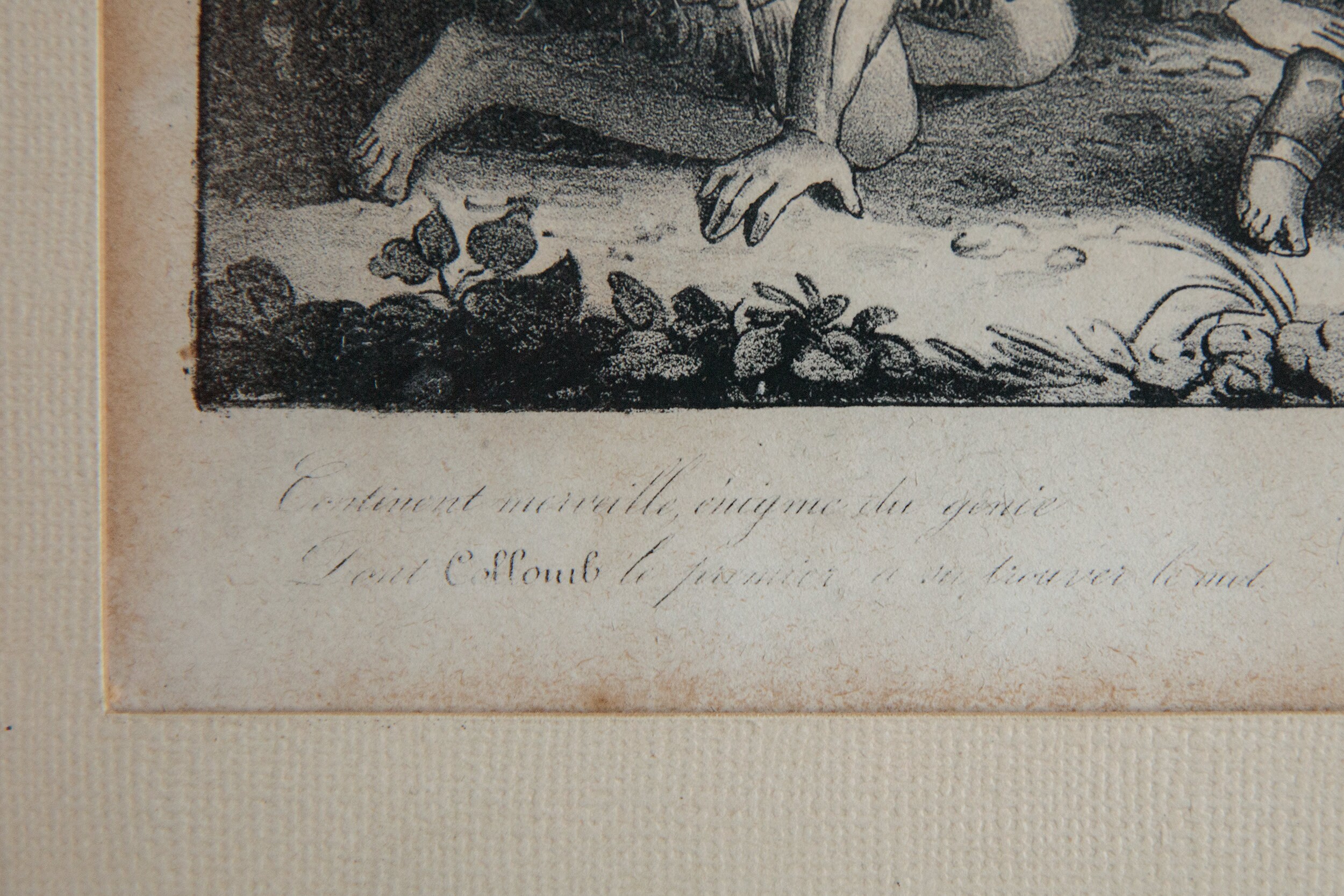 Antique Incan magic ritual framed lithographic print