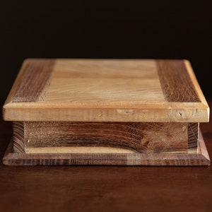Vintage wooden box, hand made timber case, natural rustic home decor
