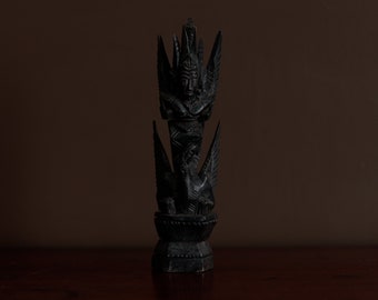インドのガナシャ神木彫り 高さ5.5インチ - Etsy 日本