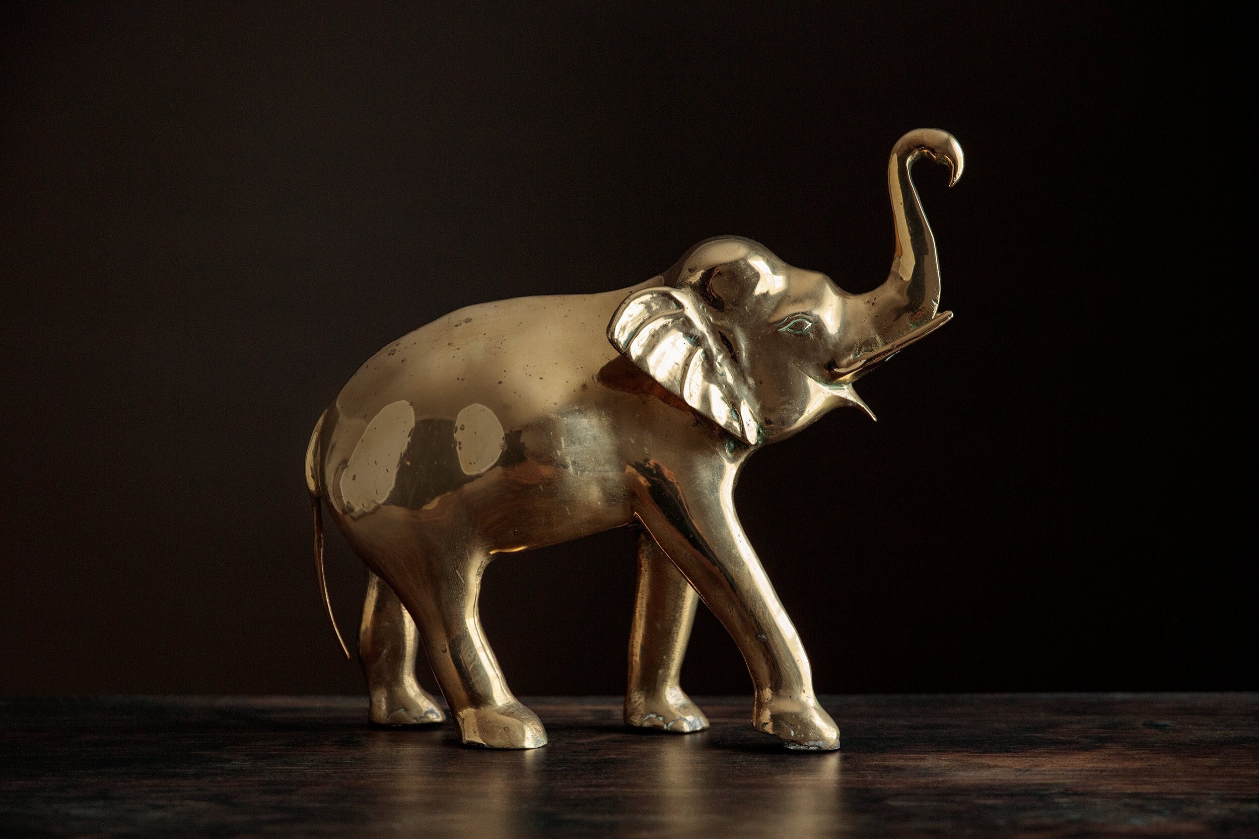 Large Brass Elephant -  UK