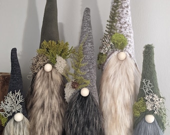 Forest Gnome, Woodland Gnome, Handmade Home Decor, Fall, Winter, Holiday