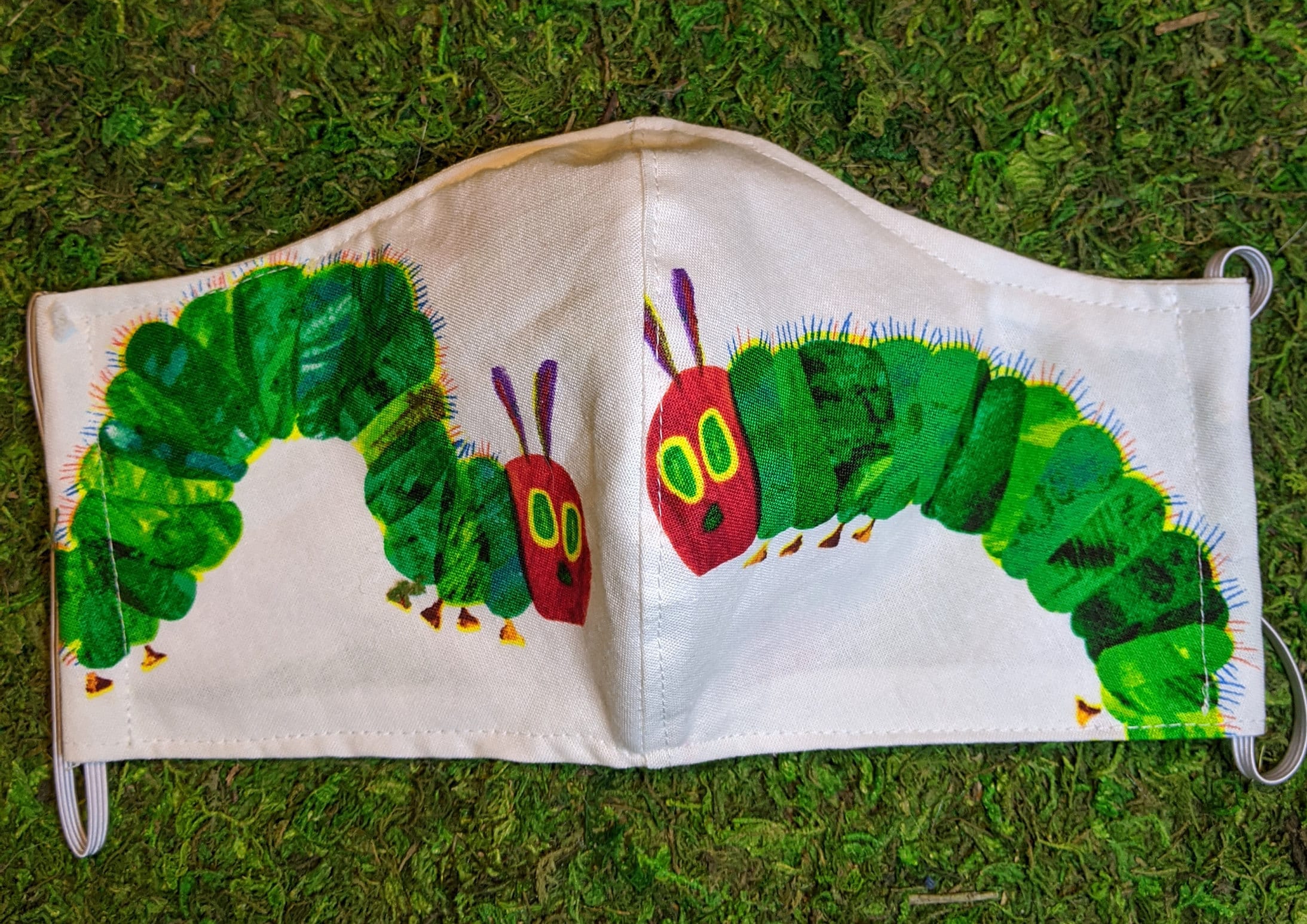 The Very Hungry Caterpillar Face Mask cotton double layer | Etsy